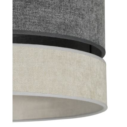 Duolla - Lestenec DOUBLE 1xE27/15W/230V pr. 40 cm siva