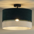Duolla - Lestenec DOUBLE 1xE27/15W/230V pr. 40 cm zelena/siva