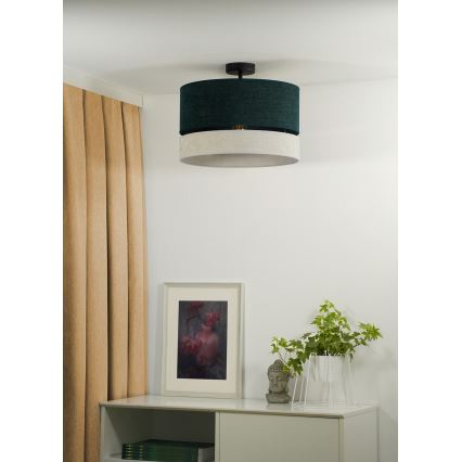 Duolla - Lestenec DOUBLE 1xE27/15W/230V pr. 40 cm zelena/siva