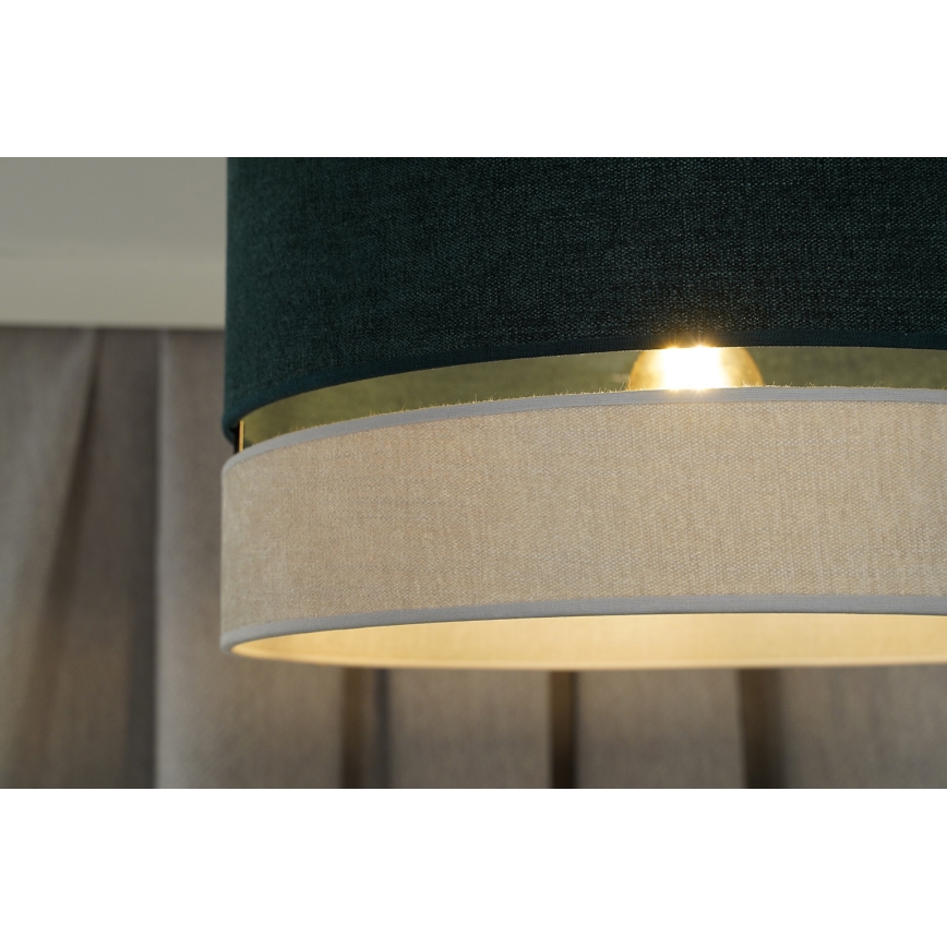 Duolla - Lestenec DOUBLE 1xE27/15W/230V pr. 40 cm zelena/siva