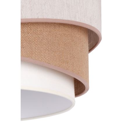 Duolla - Lestenec KOBO 1xE27/15W/230V pr. 45 cm bež/rjava/bela