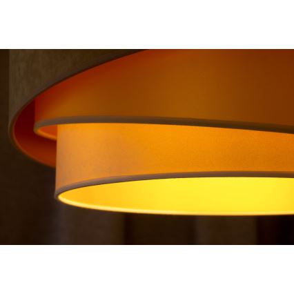 Duolla - Lestenec KOBO 1xE27/15W/230V pr. 45 cm bež/zlata/krem barva