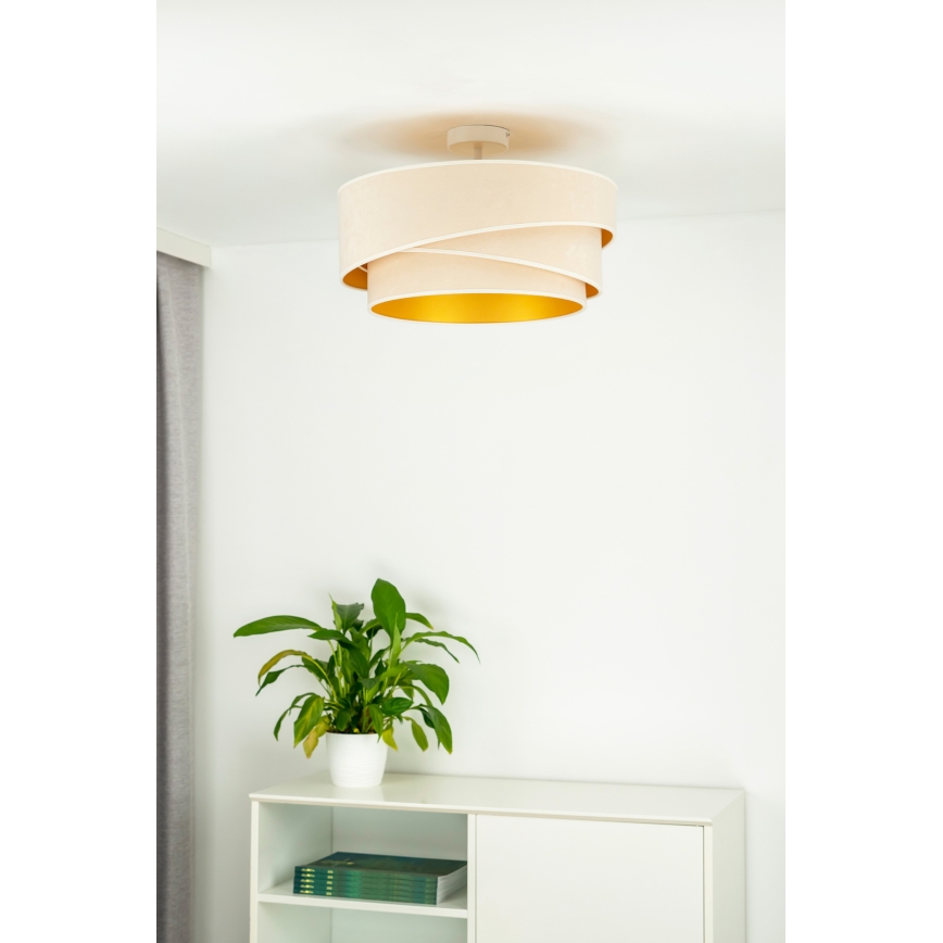 Duolla - Lestenec KOBO 1xE27/15W/230V pr. 45 cm krem barva