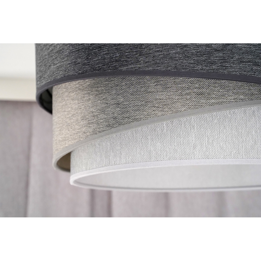 Duolla - Lestenec KOBO 1xE27/15W/230V pr. 45 cm siva/bela