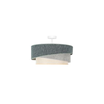 Duolla - Lestenec KOBO ECO RECYCLING 1xE27/15W/230V pr. 45 cm zelena/siva/krem barva