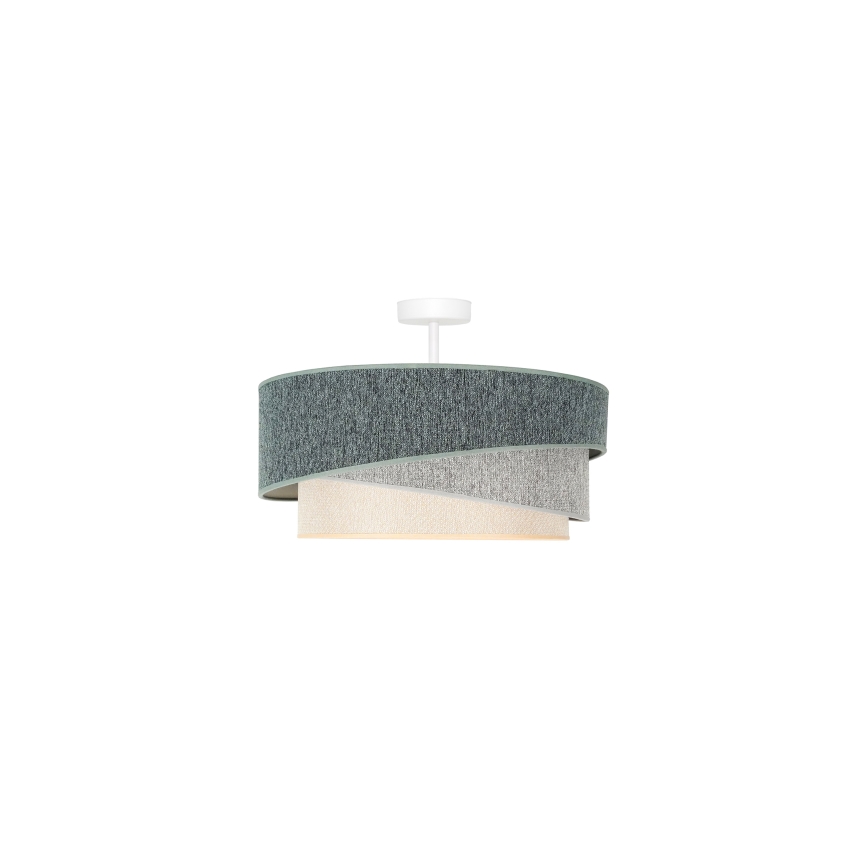 Duolla - Lestenec KOBO ECO RECYCLING 1xE27/15W/230V pr. 45 cm zelena/siva/krem barva