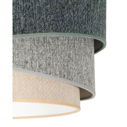 Duolla - Lestenec KOBO ECO RECYCLING 1xE27/15W/230V pr. 45 cm zelena/siva/krem barva