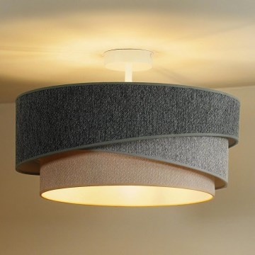 Duolla - Lestenec KOBO ECO RECYCLING 1xE27/15W/230V pr. 45 cm zelena/siva/krem barva