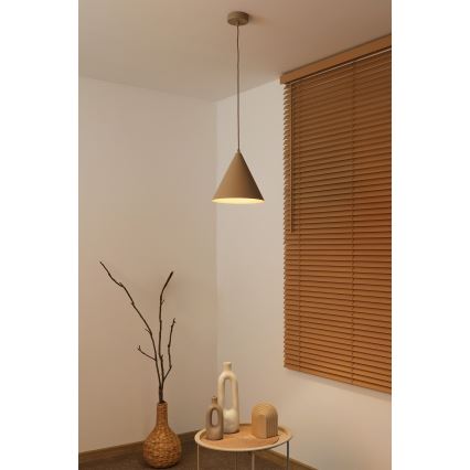 Duolla - Lestenec na tankem kablu IRONLINE 1xG9/3W/230V, premer 25 cm, bež