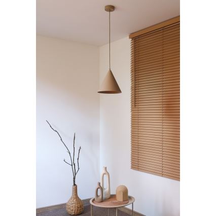 Duolla - Lestenec na tankem kablu IRONLINE 1xG9/3W/230V, premer 25 cm, bež