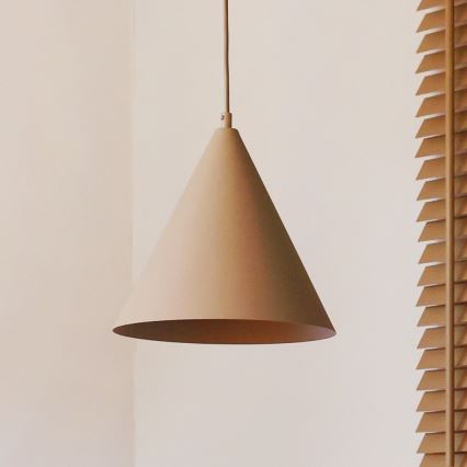 Duolla - Lestenec na tankem kablu IRONLINE 1xG9/3W/230V, premer 25 cm, bež