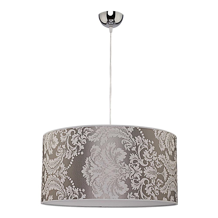 Duolla - Lestenec na vrvici ALTO 1xE27/40W/230V pr. 45 cm srebrna