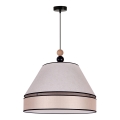 Duolla - Lestenec na vrvici AVIGNON 1xE27/15W/230V premer 60 cm bež