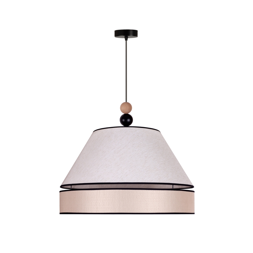 Duolla - Lestenec na vrvici AVIGNON 1xE27/15W/230V premer 60 cm bež