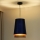 Duolla - Lestenec na vrvici BELL SHINY 1xE27/15W/230V pr. 25 cm modra/baker