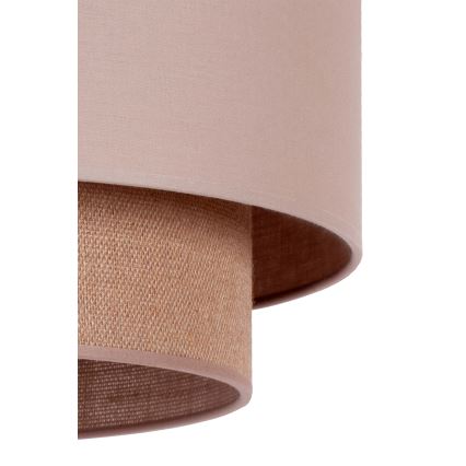 Duolla - Lestenec na vrvici BOHO 1xE27/15W/230V pr. 45 cm bež/rjava