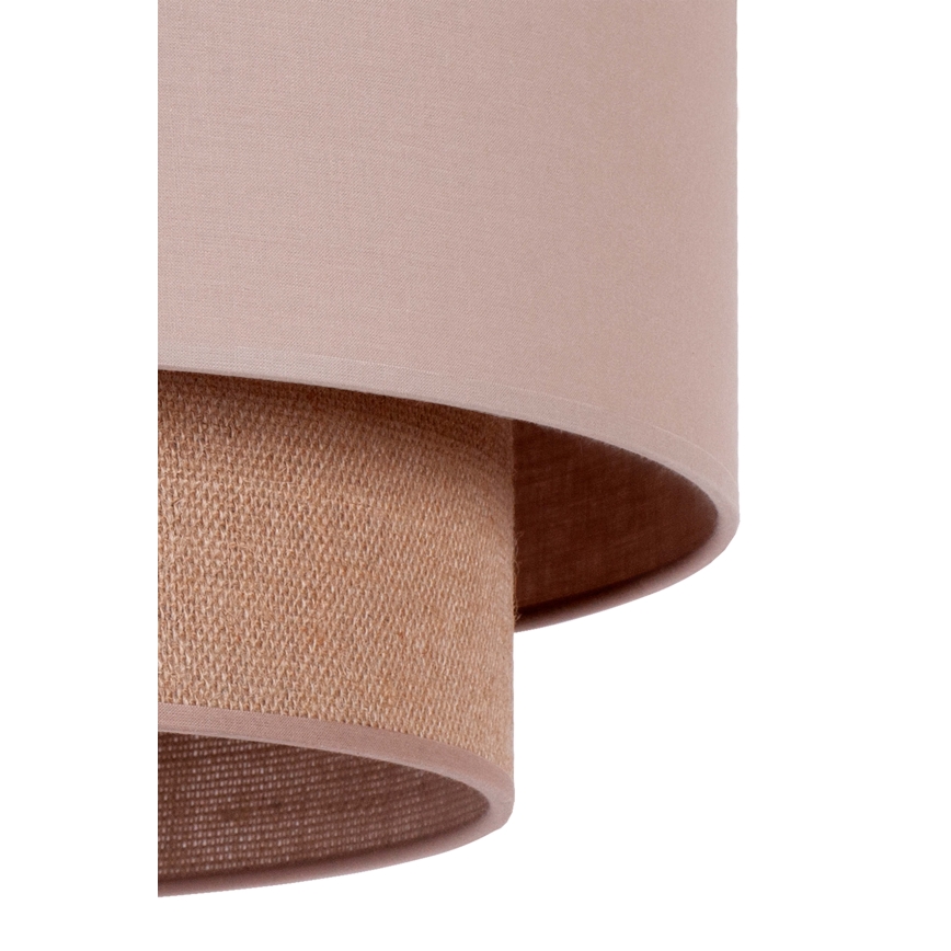 Duolla - Lestenec na vrvici BOHO 1xE27/15W/230V pr. 45 cm bež/rjava