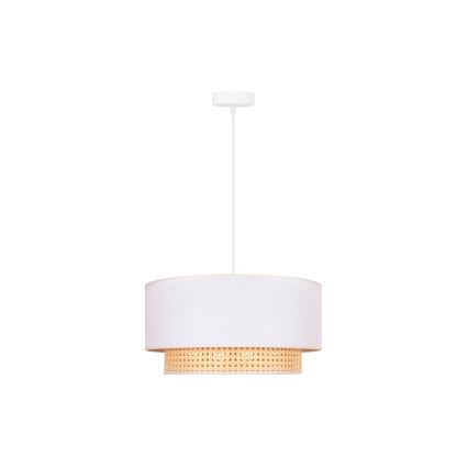 Duolla - Lestenec na vrvici BOHO 1xE27/15W/230V pr. 45 cm bež/zlata