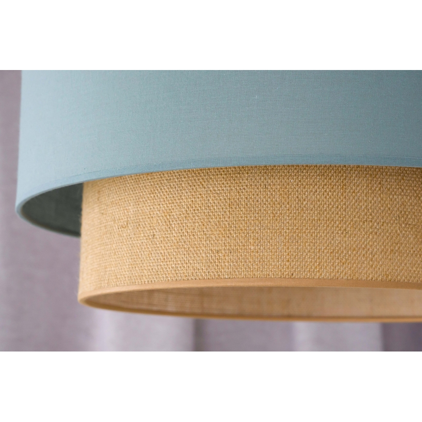 Duolla - Lestenec na vrvici BOHO 1xE27/15W/230V pr. 45 cm zelena/rjava