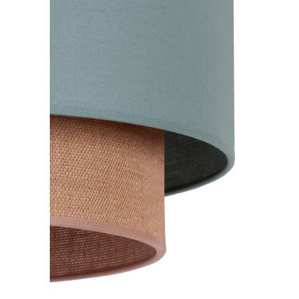 Duolla - Lestenec na vrvici BOHO 1xE27/15W/230V pr. 45 cm zelena/rjava