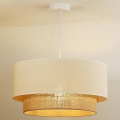 Duolla - Lestenec na vrvici BOHO 1xE27/40W/230V pr. 45 cm krem barva/rjava