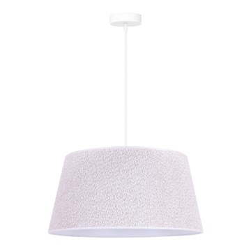 Duolla - Lestenec na vrvici BOUCLE 1xE27/15W/230V premer 50 cm bela