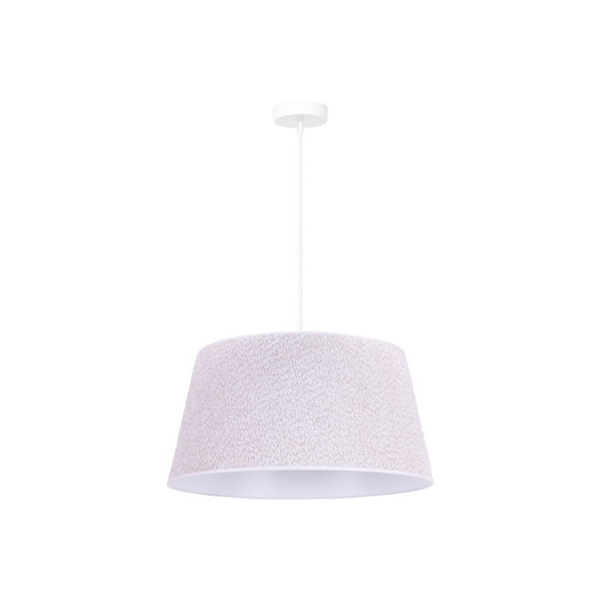 Duolla - Lestenec na vrvici BOUCLE 1xE27/15W/230V premer 50 cm bela