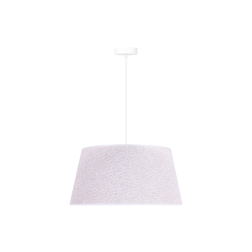 Duolla - Lestenec na vrvici BOUCLE 1xE27/15W/230V premer 50 cm bela
