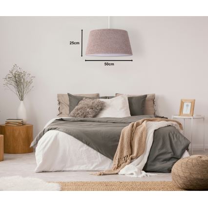 Duolla - Lestenec na vrvici BOUCLE 1xE27/15W/230V premer 50 cm rjava