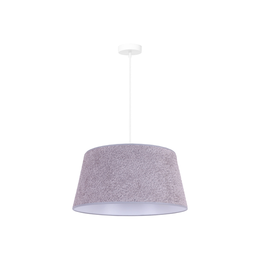 Duolla - Lestenec na vrvici BOUCLE 1xE27/15W/230V premer 50 cm siva