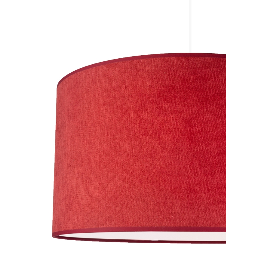 Duolla - Lestenec na vrvici BRISTOL 1xE27/40W/230V pr. 45 cm rdeča