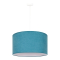 Duolla - Lestenec na vrvici BRISTOL 1xE27/40W/230V pr. 45 cm turkizna