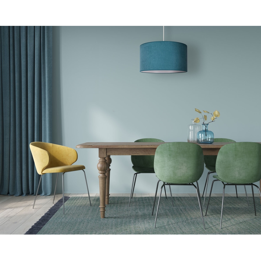 Duolla - Lestenec na vrvici BRISTOL 1xE27/40W/230V pr. 45 cm turkizna