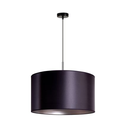 Duolla - Lestenec na vrvici CANNES 1xE27/15W/230V premer 45 cm črna/srebrna