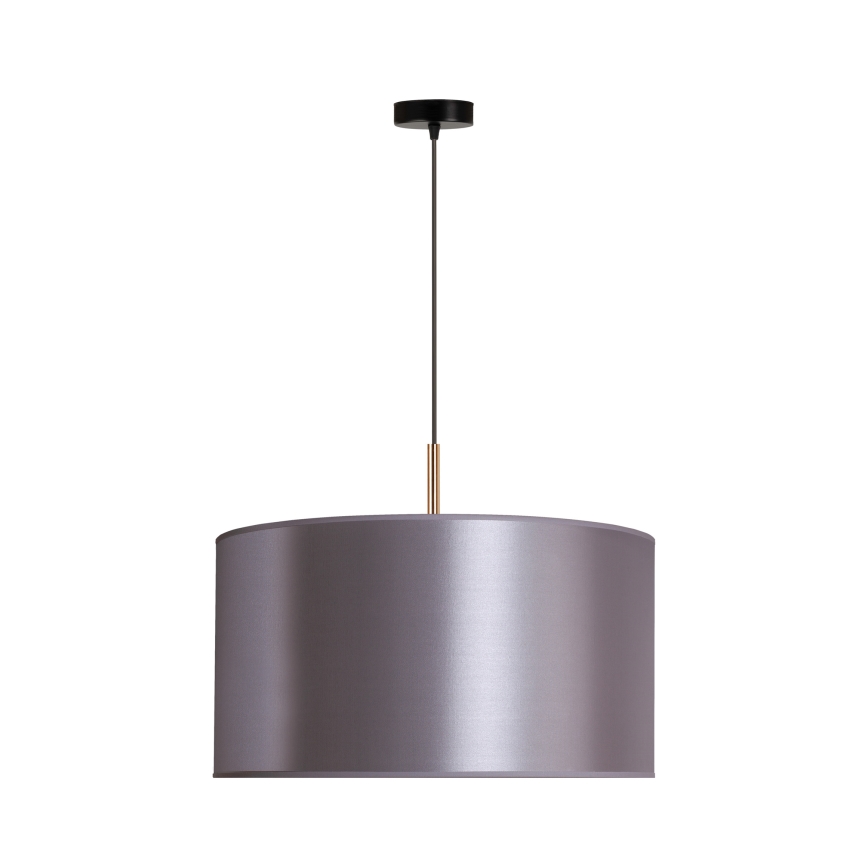 Duolla - Lestenec na vrvici CANNES 1xE27/15W/230V premer 45 cm srebrna/baker
