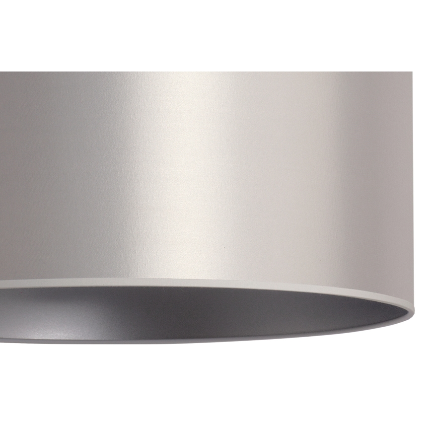 Duolla - Lestenec na vrvici CANNES 1xE27/15W/230V premer 50 cm srebrna