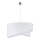 Duolla - Lestenec na vrvici CELLO 1xE27/40W/230V pr. 45 cm bela/čipka