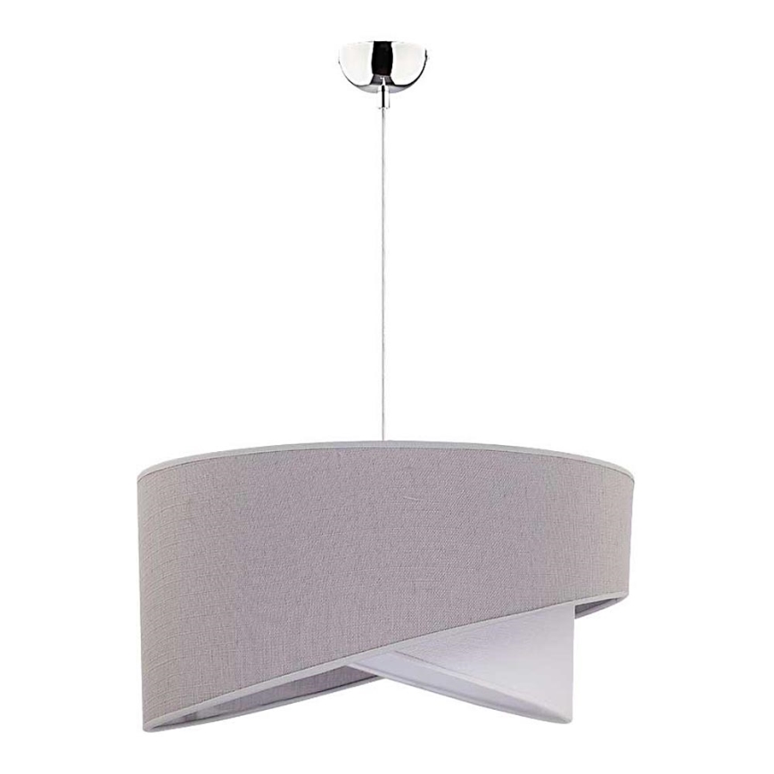 Duolla - Lestenec na vrvici CELLO 1xE27/40W/230V pr. 45 cm siva