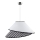 Duolla - Lestenec na vrvici COCO 1xE27/40W/230V pr. 50 cm bela/črna