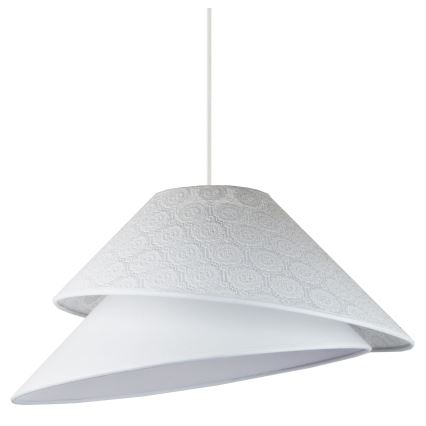 Duolla - Lestenec na vrvici COCO 1xE27/40W/230V pr. 50 cm bela