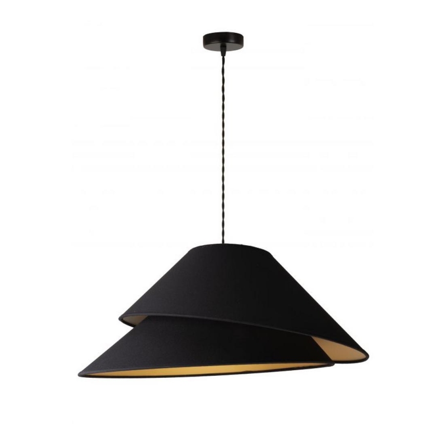 Duolla - Lestenec na vrvici COCO 1xE27/40W/230V pr. 50 cm črna