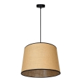 Duolla - Lestenec na vrvici CONE 1xE27/15W/230V pr. 40 cm rjava/črna