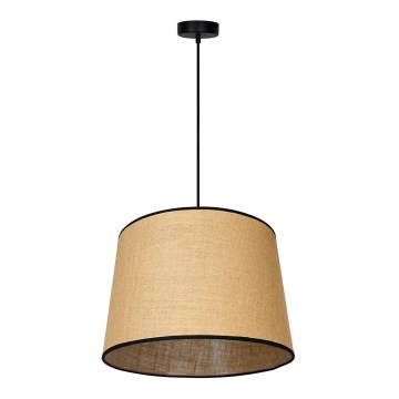 Duolla - Lestenec na vrvici CONE 1xE27/15W/230V pr. 40 cm rjava/črna
