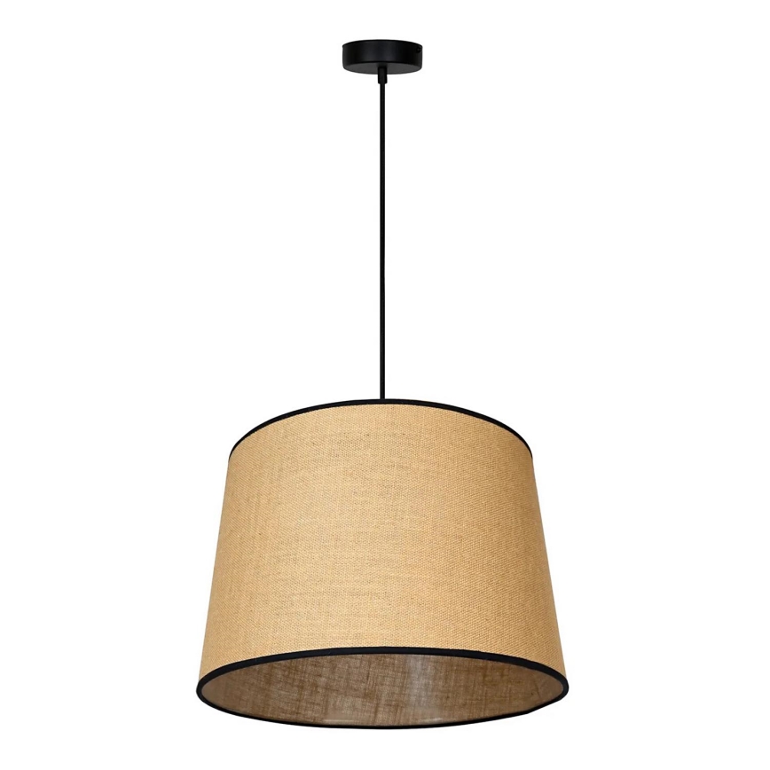 Duolla - Lestenec na vrvici CONE 1xE27/15W/230V pr. 40 cm rjava/črna