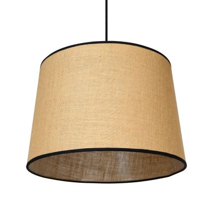Duolla - Lestenec na vrvici CONE 1xE27/15W/230V pr. 40 cm rjava/črna