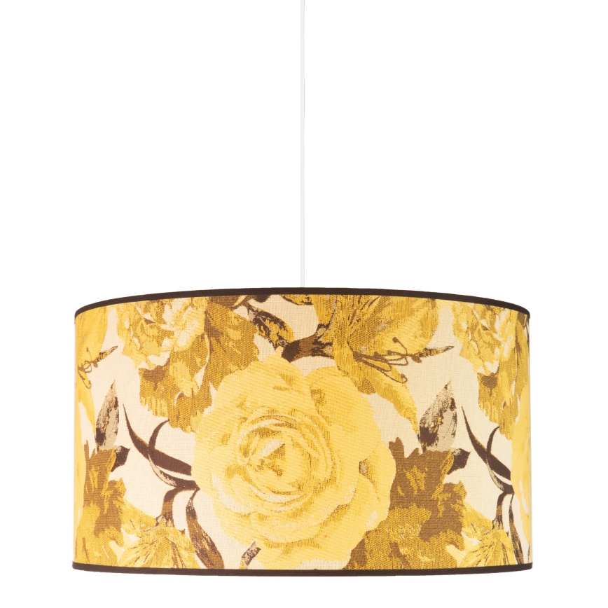 Duolla - Lestenec na vrvici CONSTANCE 1xE27/40W/230V pr. 45 cm rumena