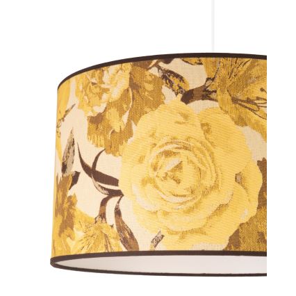 Duolla - Lestenec na vrvici CONSTANCE 1xE27/40W/230V pr. 45 cm rumena