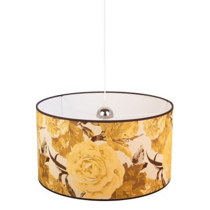 Duolla - Lestenec na vrvici CONSTANCE 1xE27/40W/230V pr. 45 cm rumena