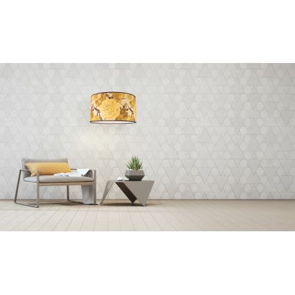 Duolla - Lestenec na vrvici CONSTANCE 1xE27/40W/230V pr. 45 cm rumena