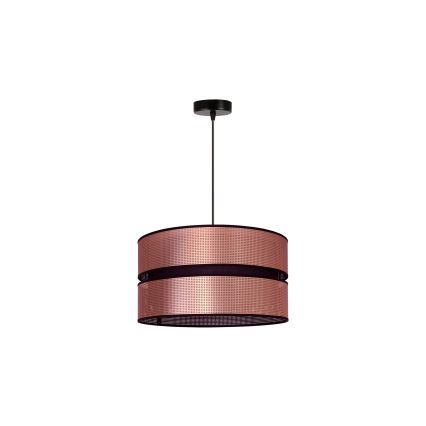 Duolla - Lestenec na vrvici COPPER SHINY 1xE27/15W/230V pr. 40 cm baker/črna